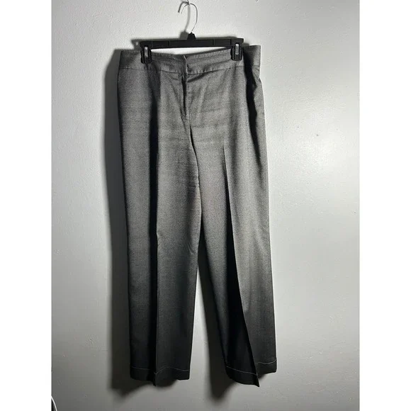 Tahari Arthur S. Levine Womens Gray 1 Button Blazer Pant Suit Set Size 10 - Picture 8 of 14